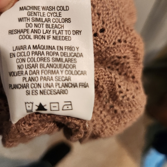 BASIC EDITIONS size 2X open front knit cardigan. - Picture 5 of 5